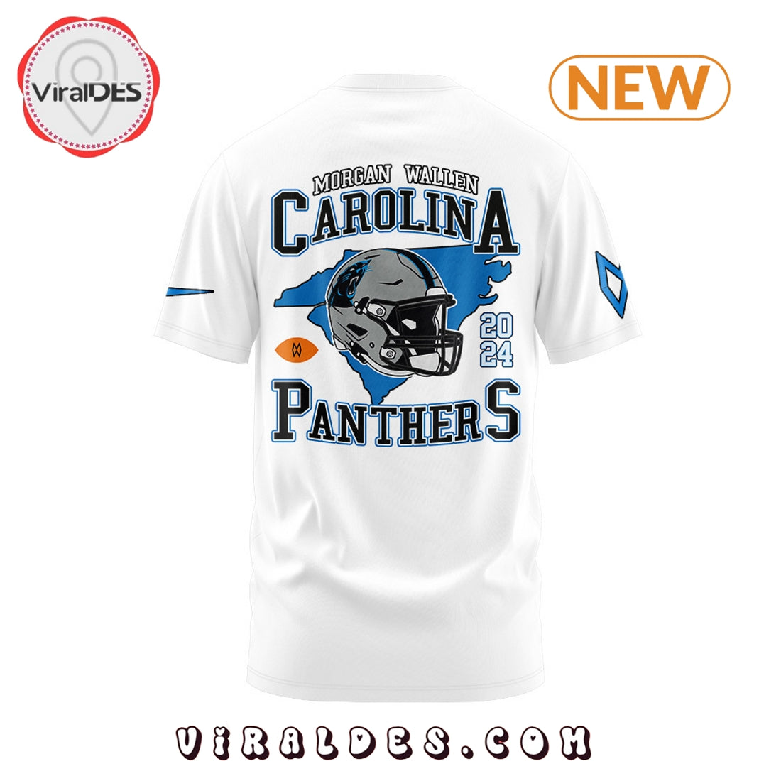 Morgan Wallen x Carolina Panthers White Hoodie