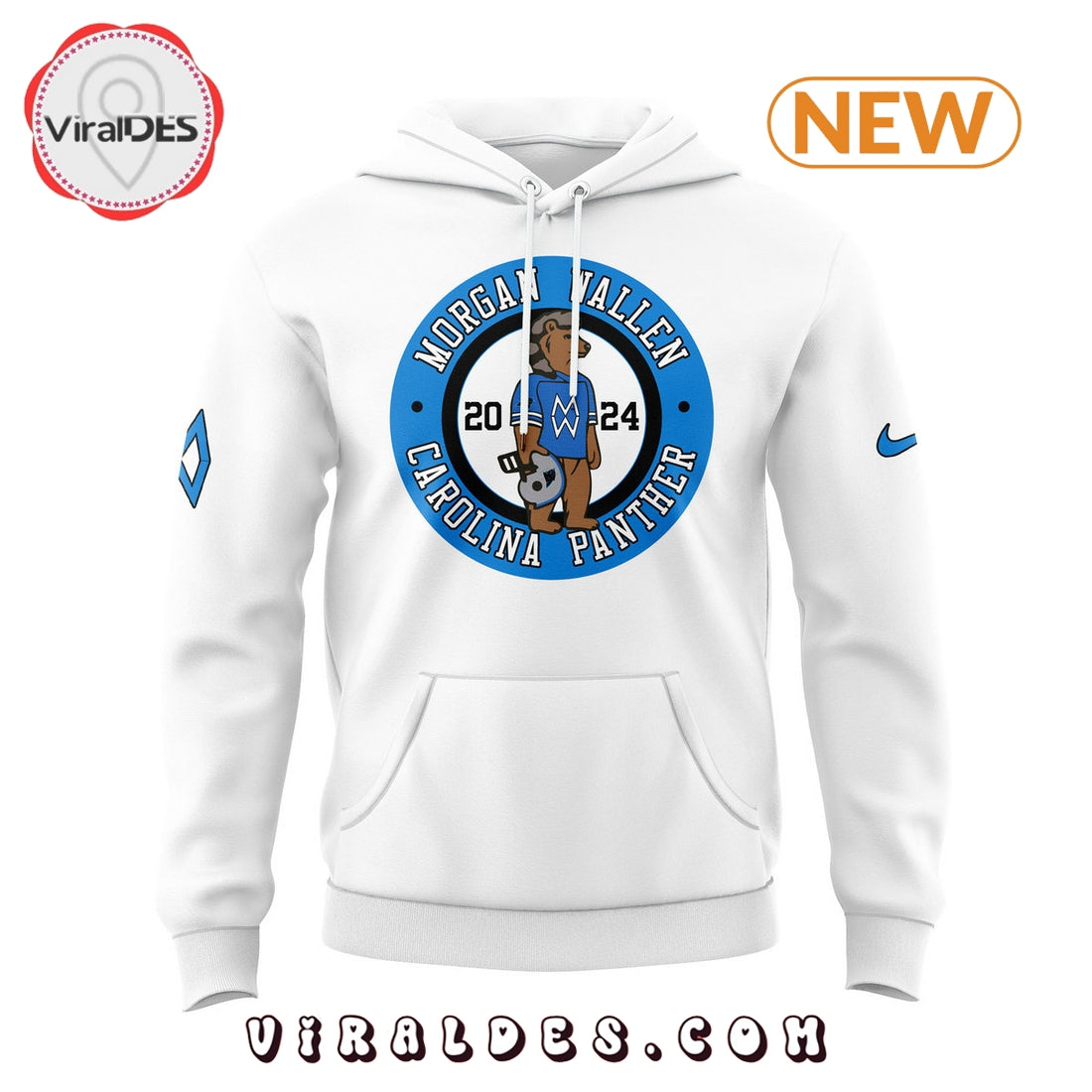 Morgan Wallen x Carolina Panthers White Hoodie, Jogger, Cap
