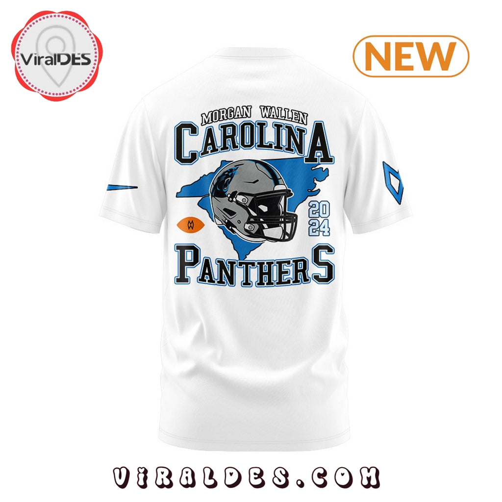 Morgan Wallen x Carolina Panthers White T-Shirt, Jogger, Cap