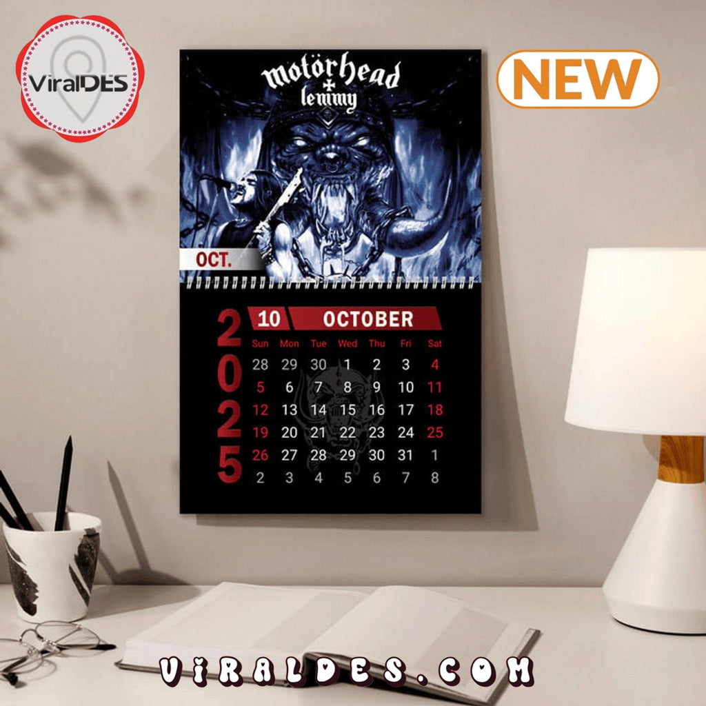 Motörhead Rock Band 2025 New Year Calendar