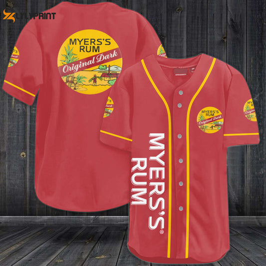 Myers's Rum All Over Print Unisex Baseball Jersey - lylyprint.com