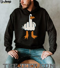 Funny Grumpy Goose Middle Finger Gesture Graphic T Shirt