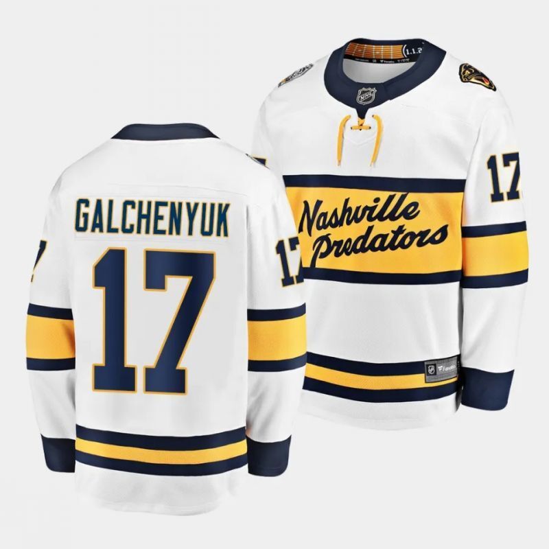 nashville predators #17 alex galchenyuk winter classic white jersey breakaway player