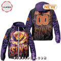 NBA Phoenix Suns Realistic Team Logo Design Windbreaker Jacket