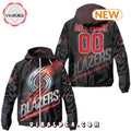 NBA Portland Trail Blazers Realistic Team Logo Design Windbreaker Jacket