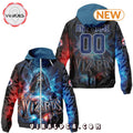 NBA Washington Wizards Realistic Team Logo Design Windbreaker Jacket