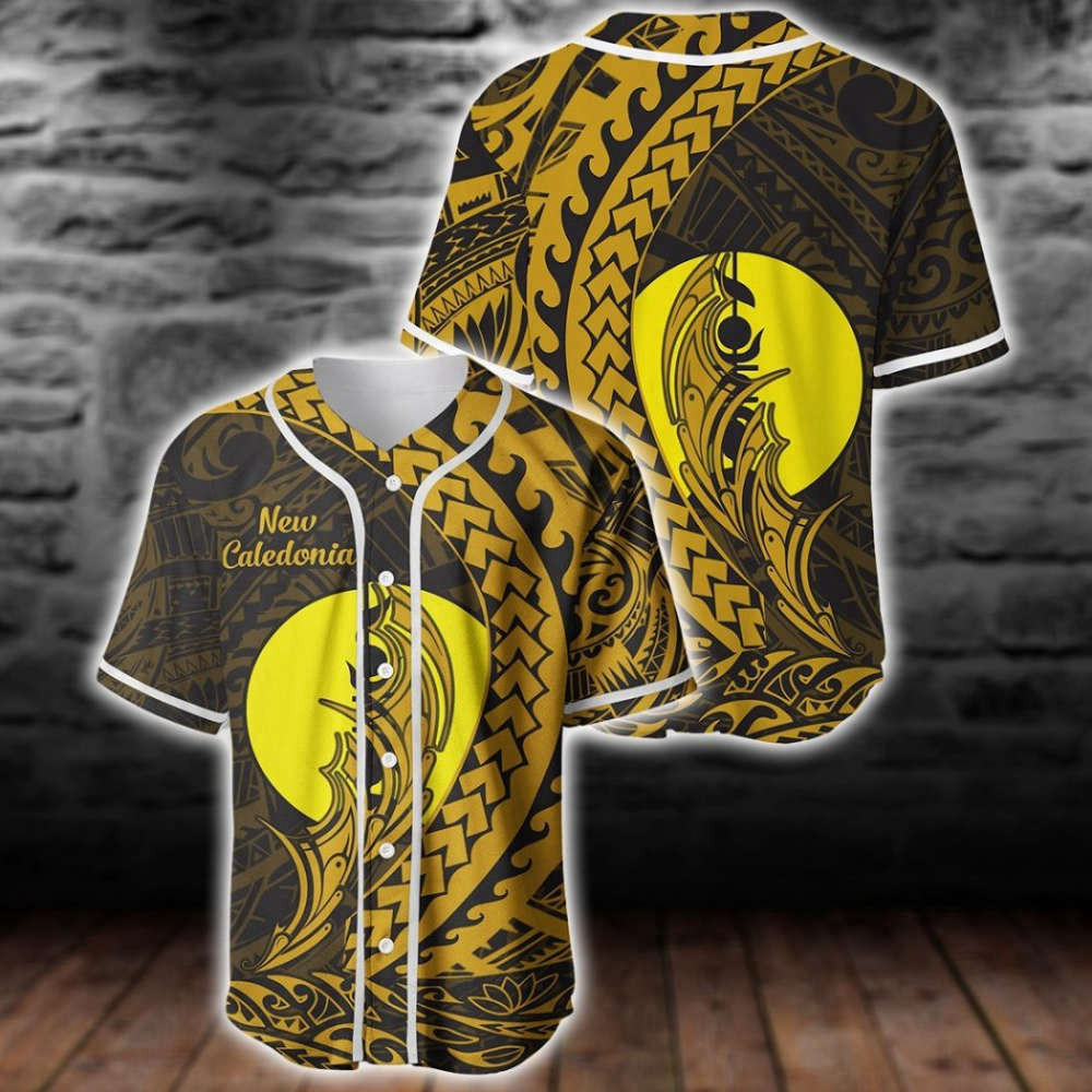 New Caledonia Wings Style Baseball Jersey