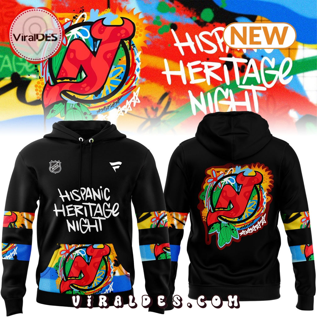 New Jersey Devils Hispanic Heritage Night Black Hoodie
