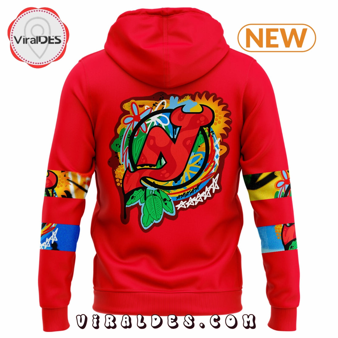 New Jersey Devils Hispanic Heritage Night Red Hoodie