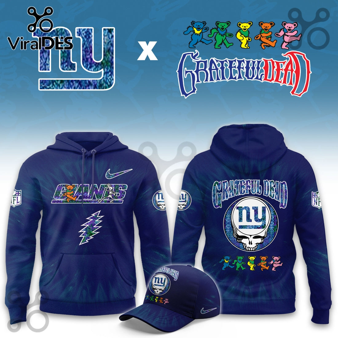 New York Giants Grateful Dead Limited Hoodie 2025