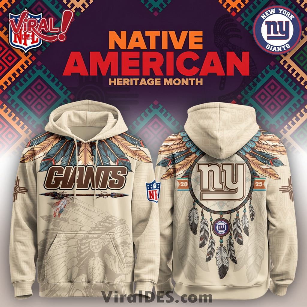 New York Giants Native American Heritage Month Limited Editions Hoodie