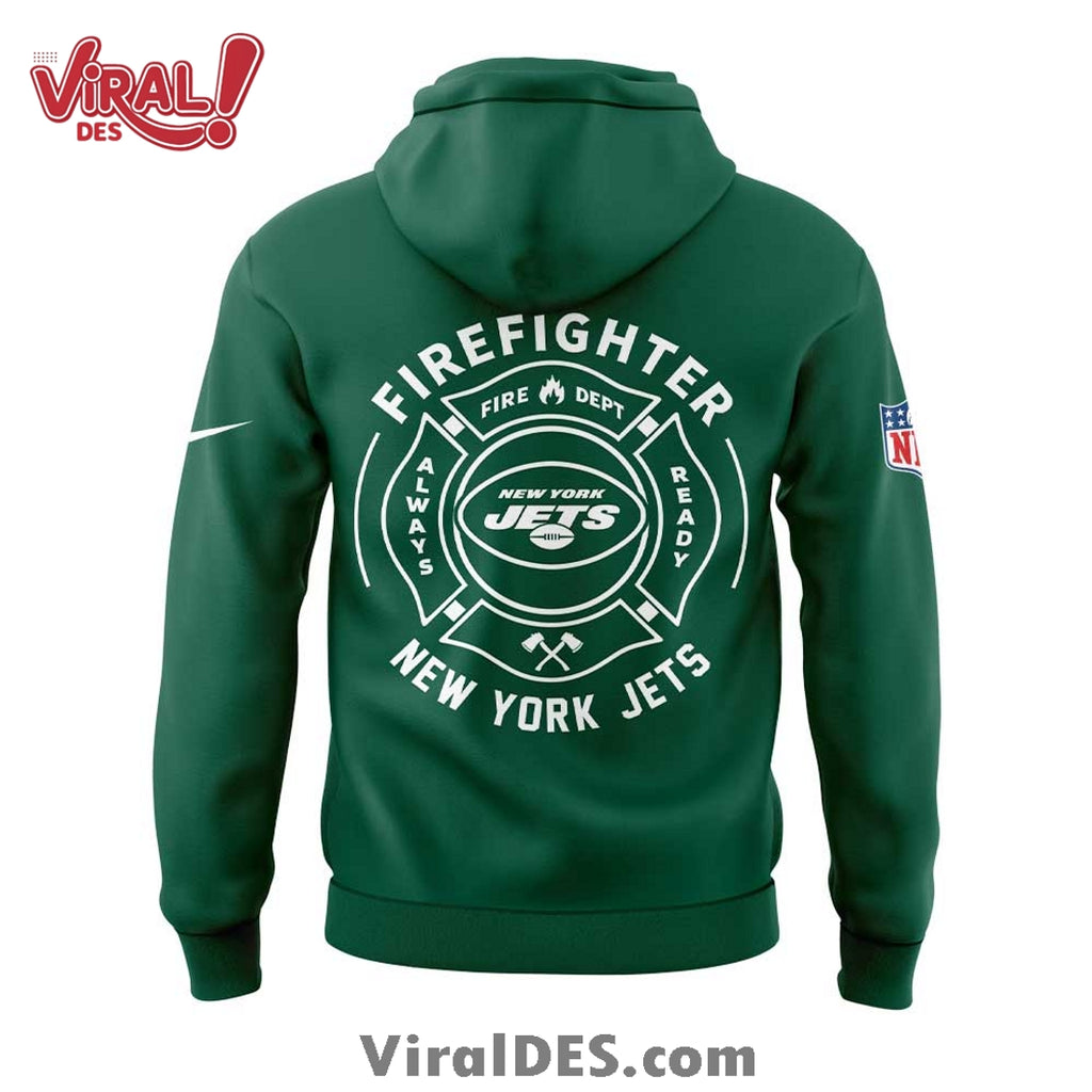 New York Jets 2025 Firefighter Application Day Hoodie