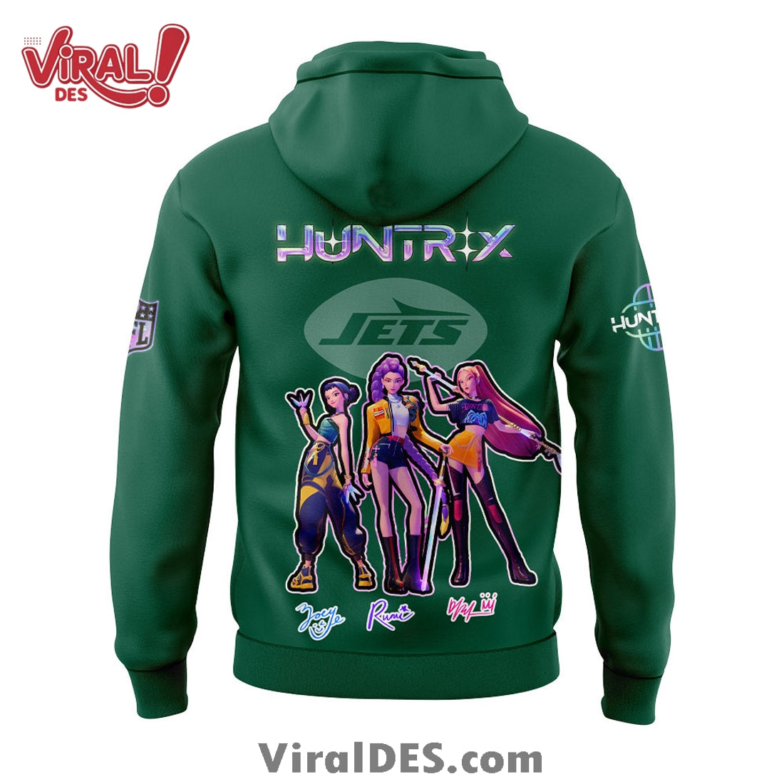 New York Jets 2025 KPop Demon Hunters Hoodie