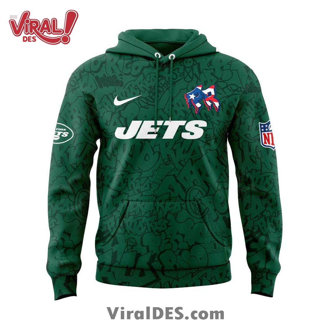 New York Jets 2025 Puerto Rico Heritage Hoodie