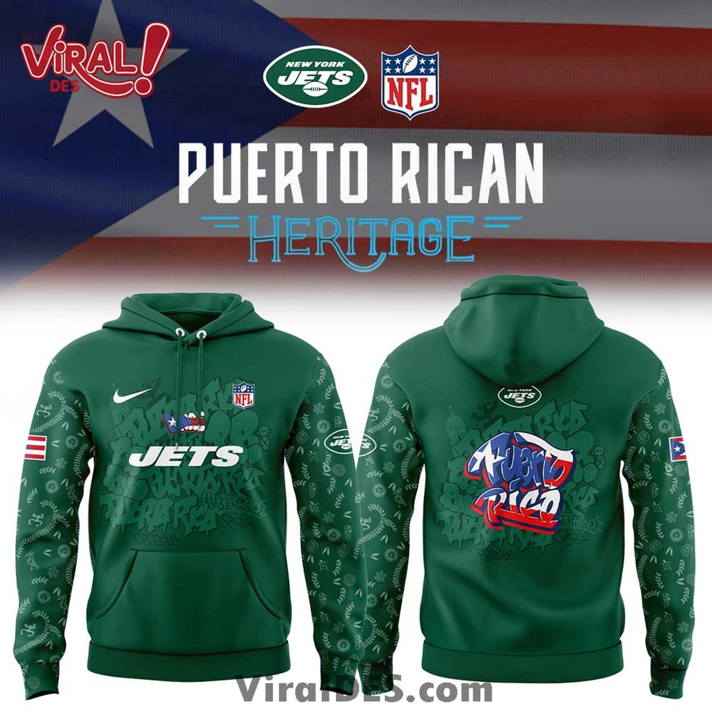New York Jets Limited Puerto Rico Heritage Hoodie And Jogger