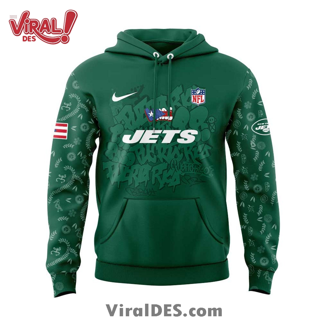 New York Jets Limited Puerto Rico Heritage Hoodie And Jogger