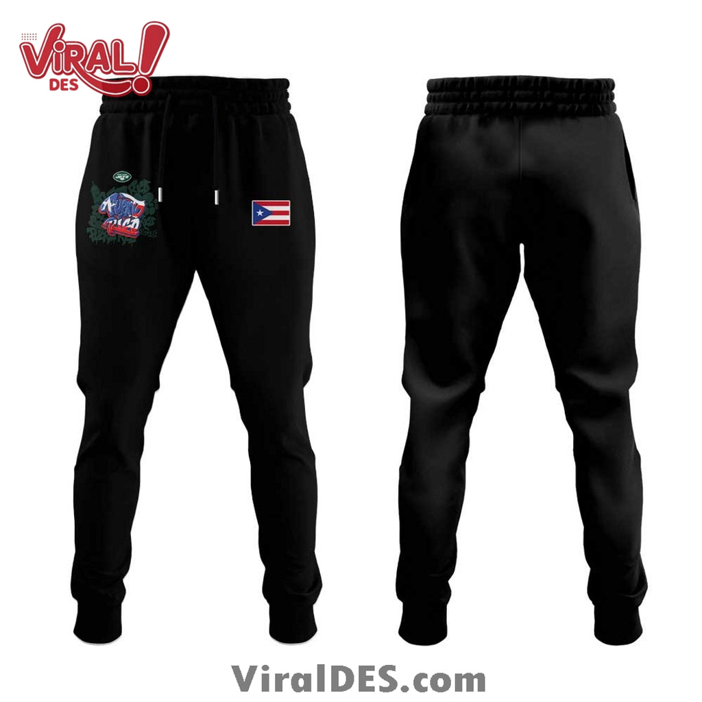 New York Jets Limited Puerto Rico Heritage Hoodie And Jogger