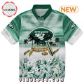 New York Jets Tropical Canoe Hawaiian Shirt