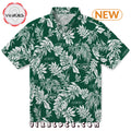 New York Jets Tropical Leaf Hawaiian Shirt