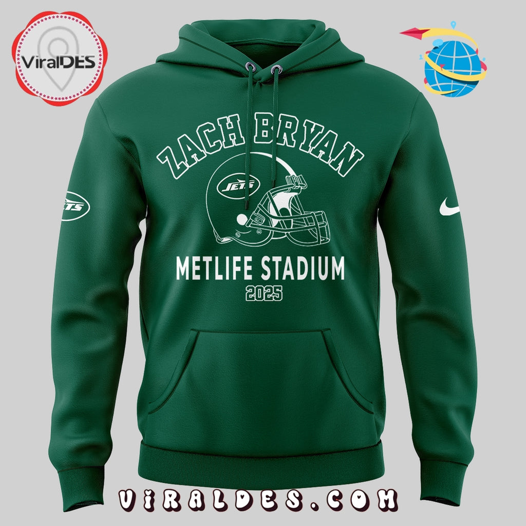 New York Jets x Zach Bryan Metlife Stadium 2025 Hoodie