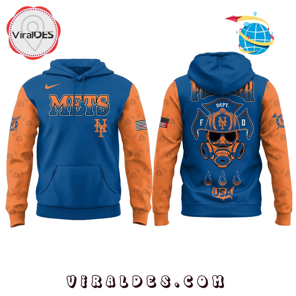 New York Mets Firefighter Appreciation Day Hoodie, Long Pants