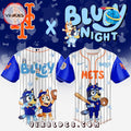 New York Mets MLB Bluey And Bingo 2025 Baseball Jersey