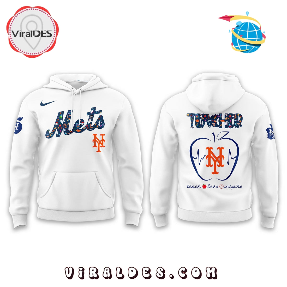 New York Mets MLB Teacher Appreciation Hoodie