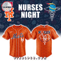 New York Mets Nurses Night Orange Baseball Jersey