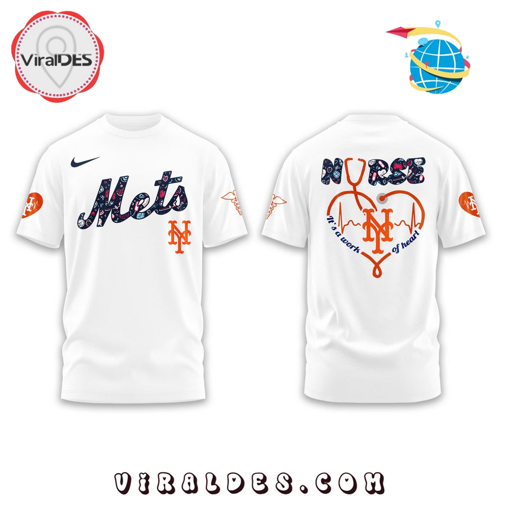 New York Mets Nurses Night White Hoodie