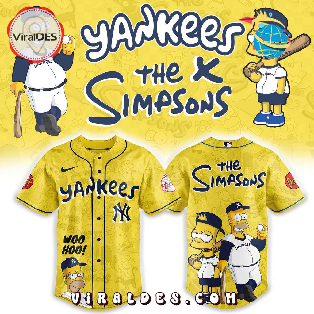 New York Yankees MLB The Simpsons Heritage Baseball Jersey