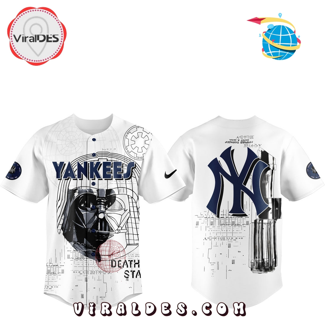 New York Yankees x Death Wars Night Baseball Jersey 2025