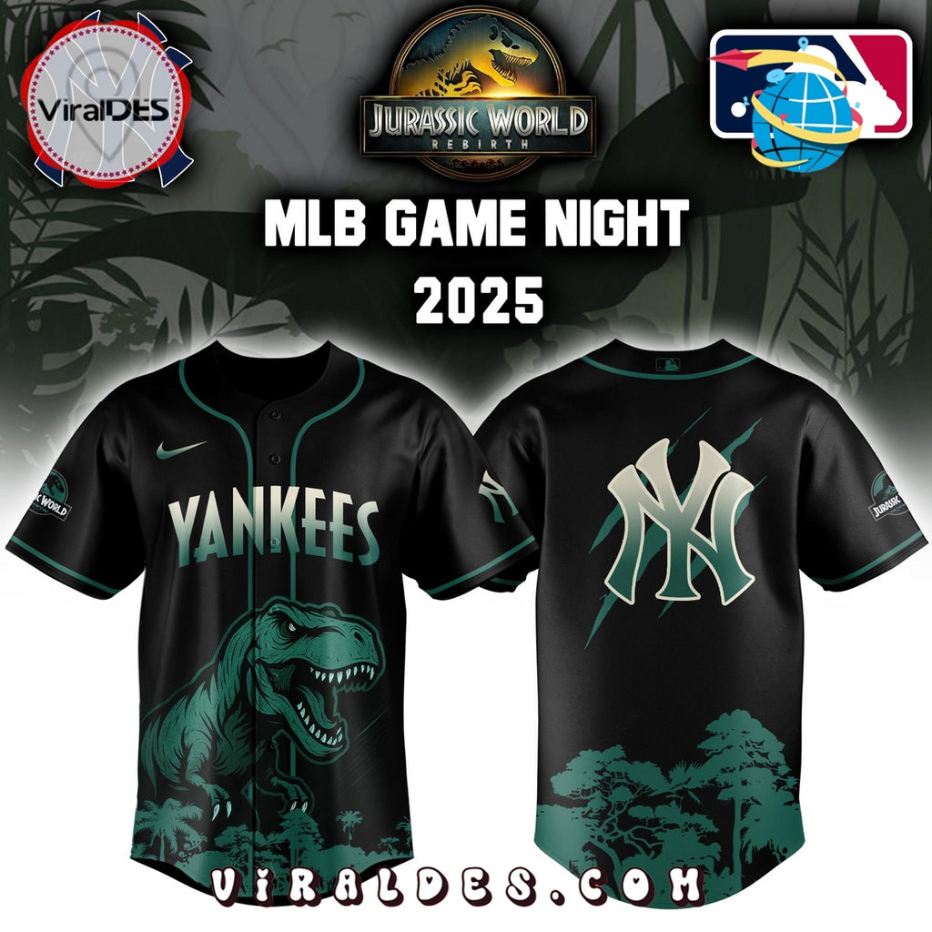 New York Yankees x Jurassic World 2025 Baseball Jersey