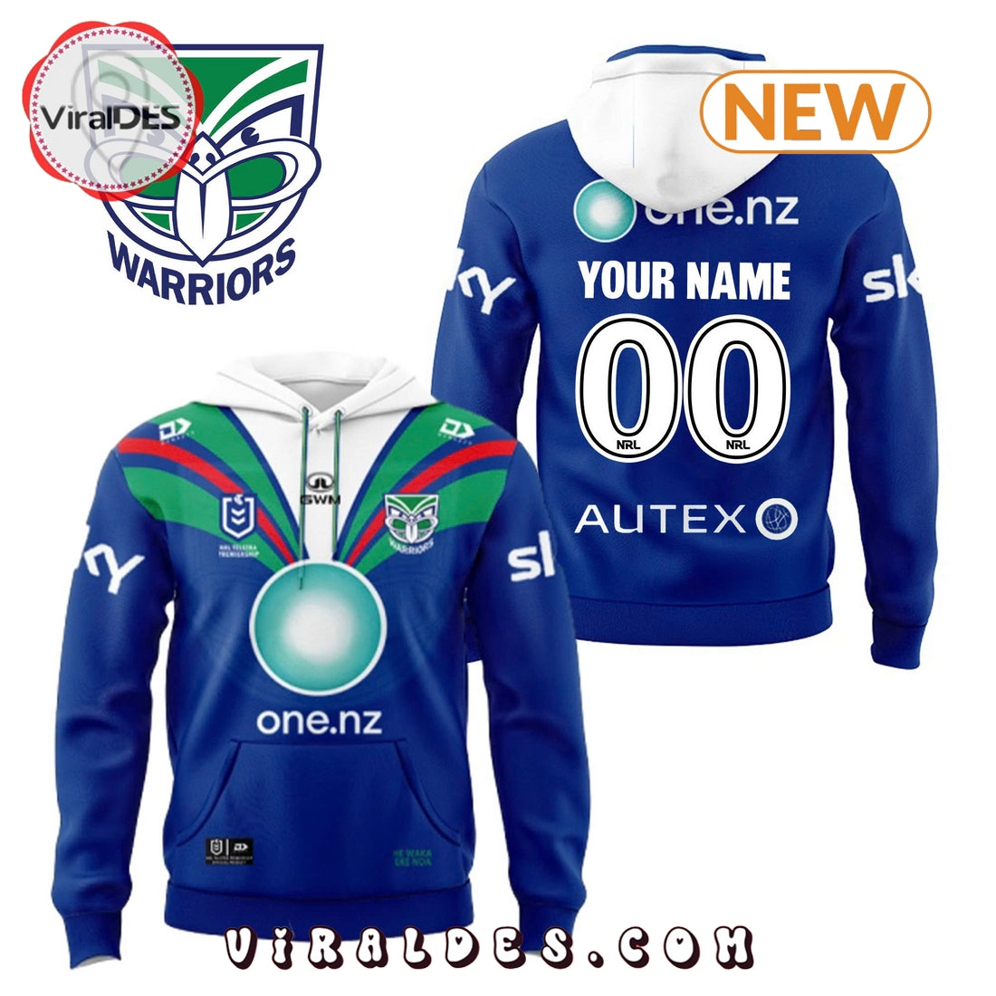 New Zealand Warriors 2025 Custom Limited Hoodie