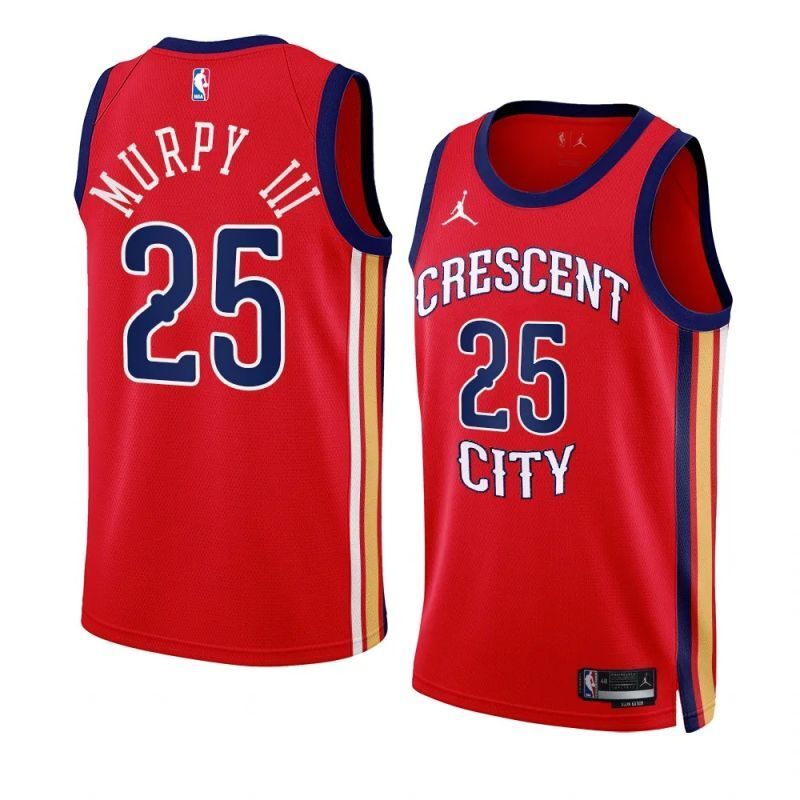 new orleans pelicans #25 trey murphy iii 2023-24 statement edition red swingman jersey