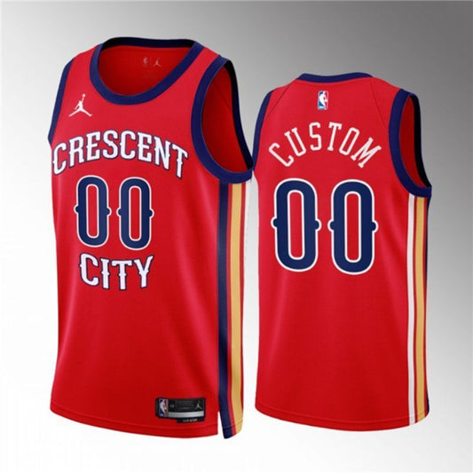 new orleans pelicans active player custom red 2022 23 statement edition