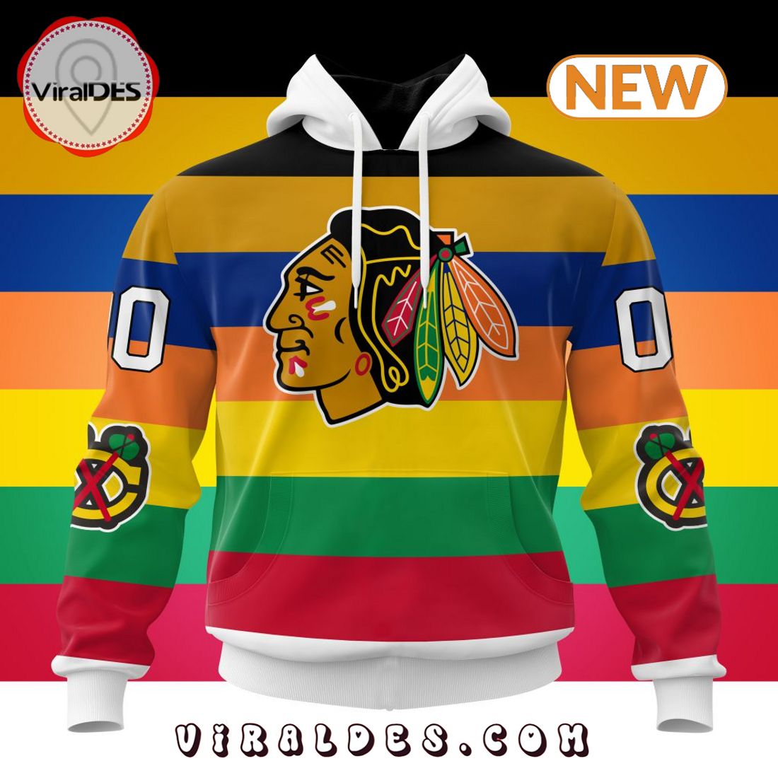 NHL Chicago Blackhawks Special Colour Rush Hoodie