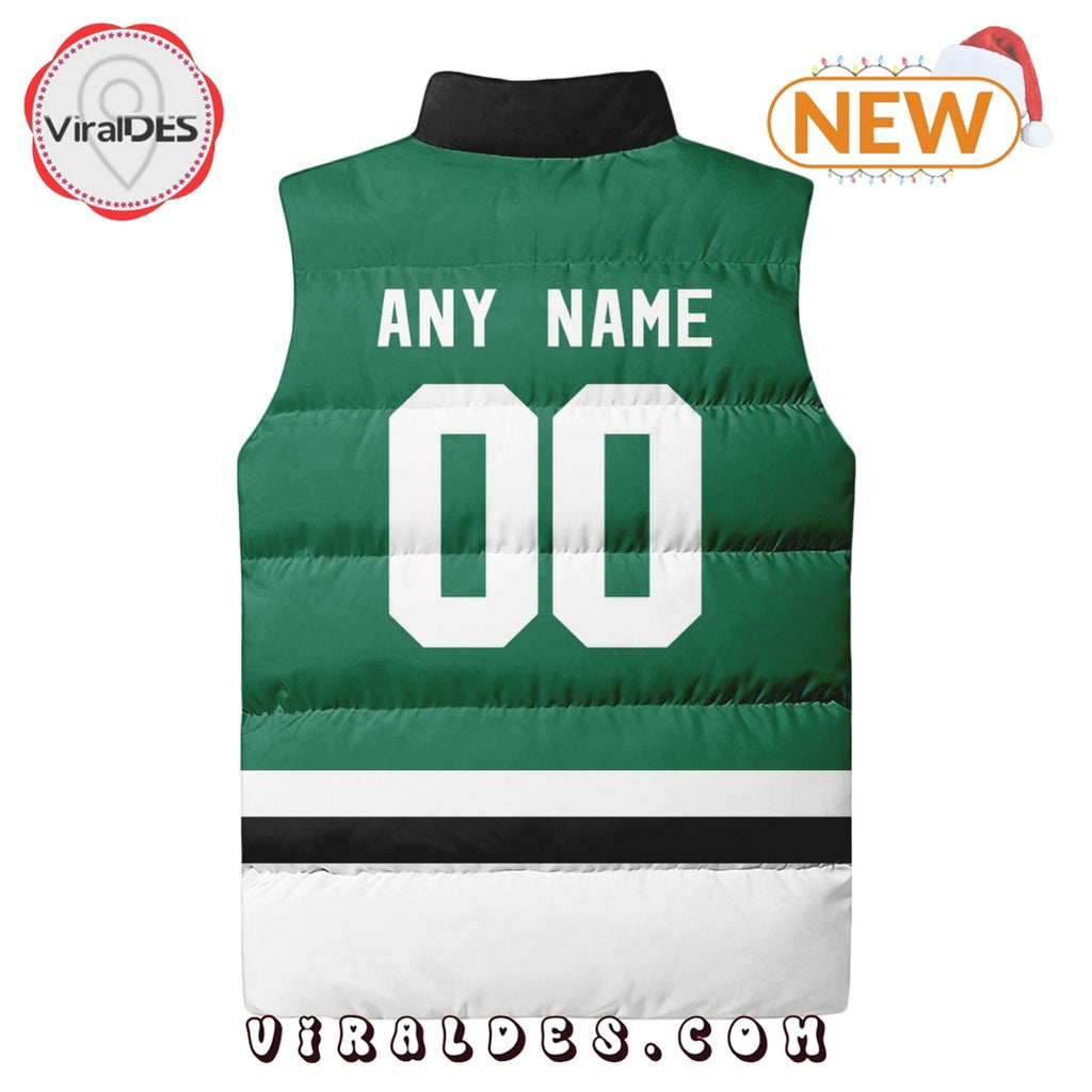 NHL Dallas Stars Custom Home Sleeveless Puffer Jacket