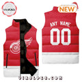 NHL Detroit Red Wings Custom Home Sleeveless Puffer Jacket