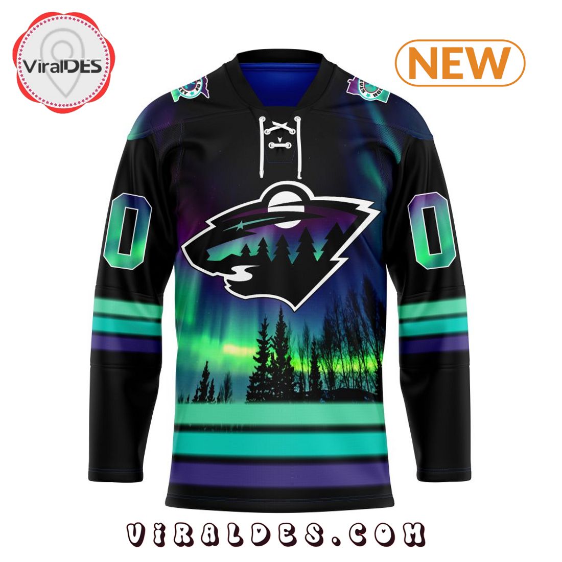 NHL Minnesota Wild Special Northern Lights Hockey Jersey