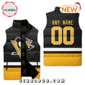 NHL Pittsburgh Penguins Custom Home Sleeveless Puffer Jacket