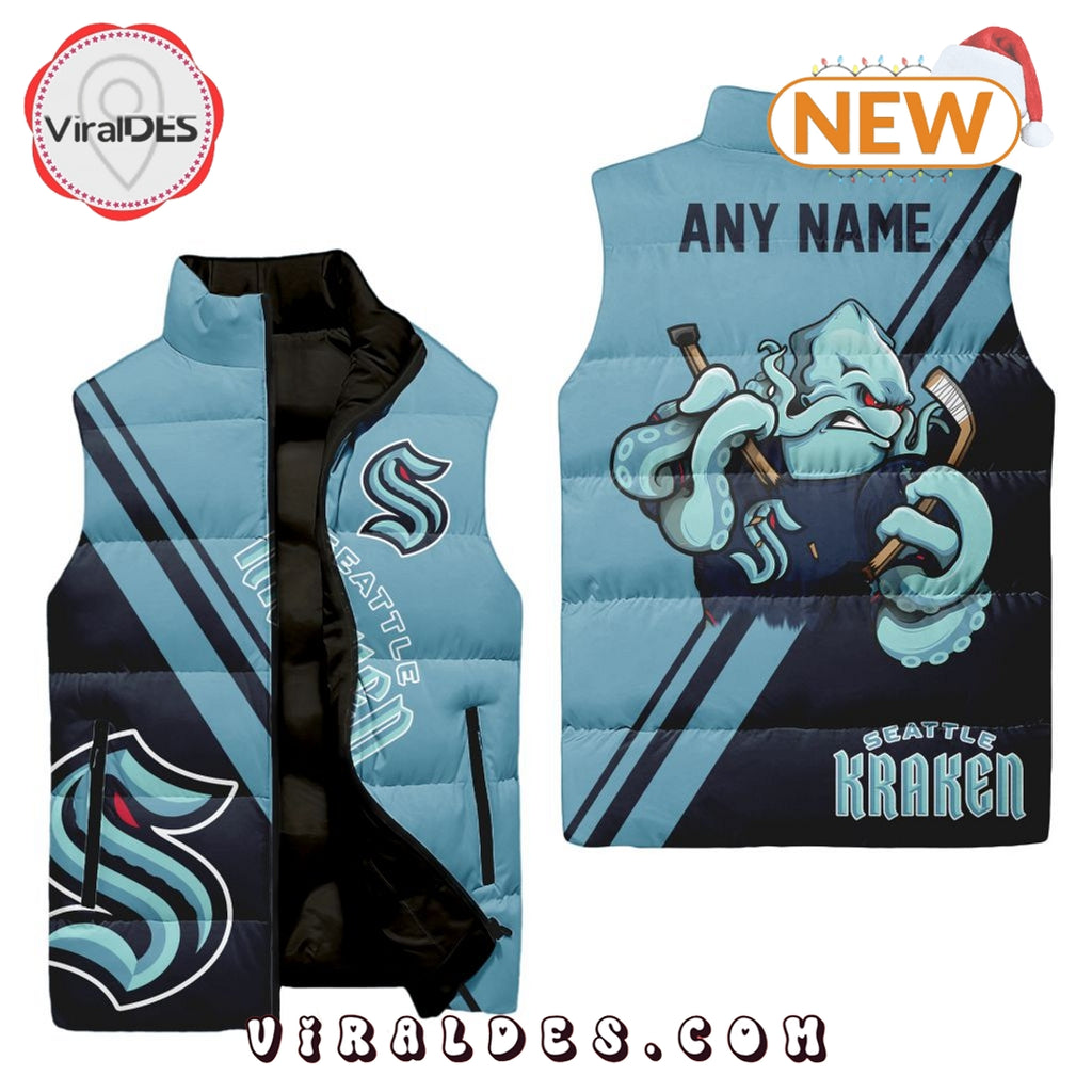 NHL Seattle Kraken Sleeveless Puffer Jacket