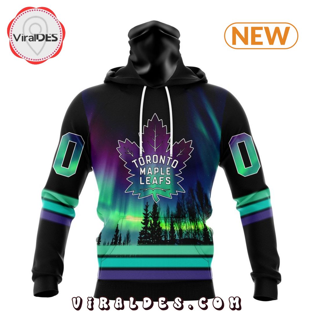 NHL Toronto Maple Leafs Special Northern Lights Hoodie
