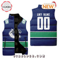 NHL Vancouver Canucks Custom Home Sleeveless Puffer Jacket