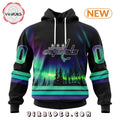 NHL Washington Capitals Special Northern Lights Hoodie