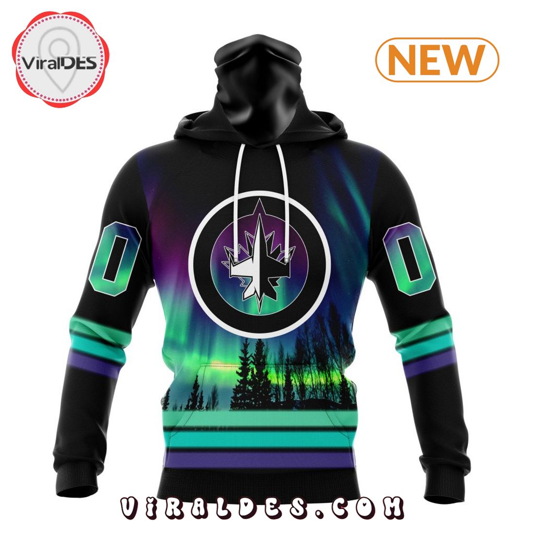 NHL Winnipeg Jets Special Northern Lights Hoodie