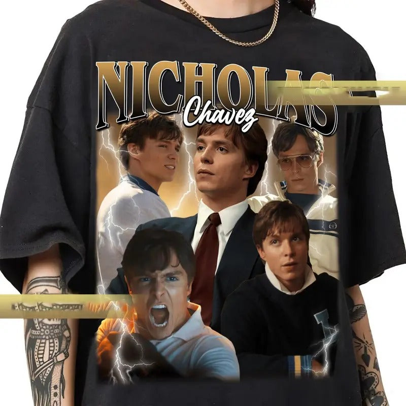 nicholas chavez retro vintage 90s tyle raptee shirt Menswear Streetwear Tshirt