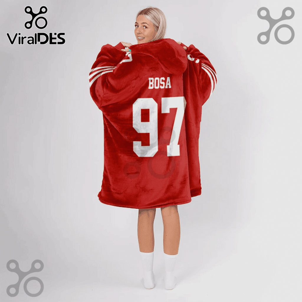 Nick Bosa 49ers 97 Blanket Hoodie