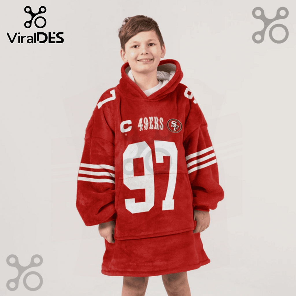 Nick Bosa 49ers 97 Blanket Hoodie