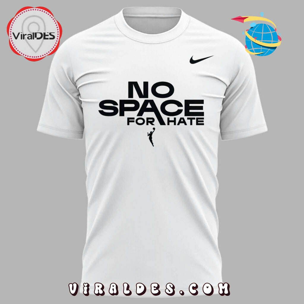 No Space For Hate Las Vegas Aces White Shirt