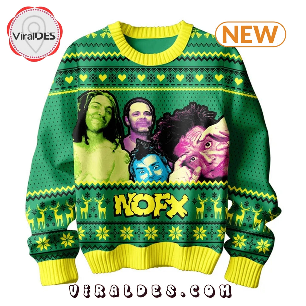 NOFX Band Punk’s Not Dead Christmas Ugly Sweater